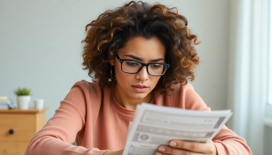 person stressed about bills overdue